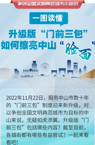 一圖讀懂 | 升級(jí)版“門前三包”如何擦亮中山“臉面”？